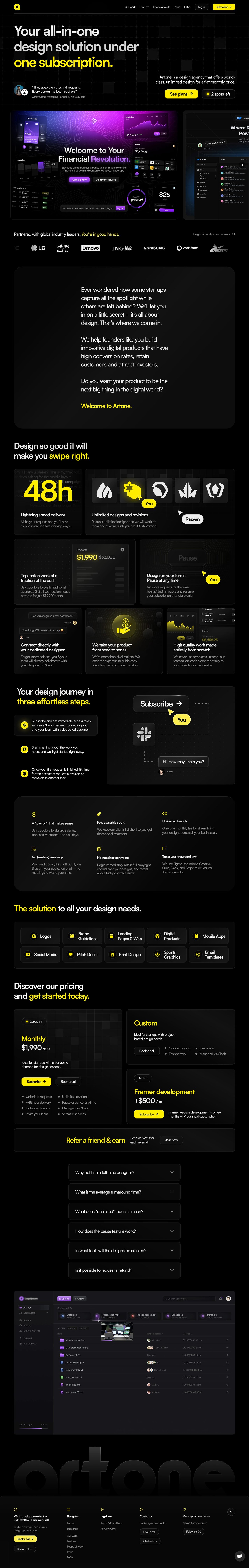 Artone Studio Website Screenshot