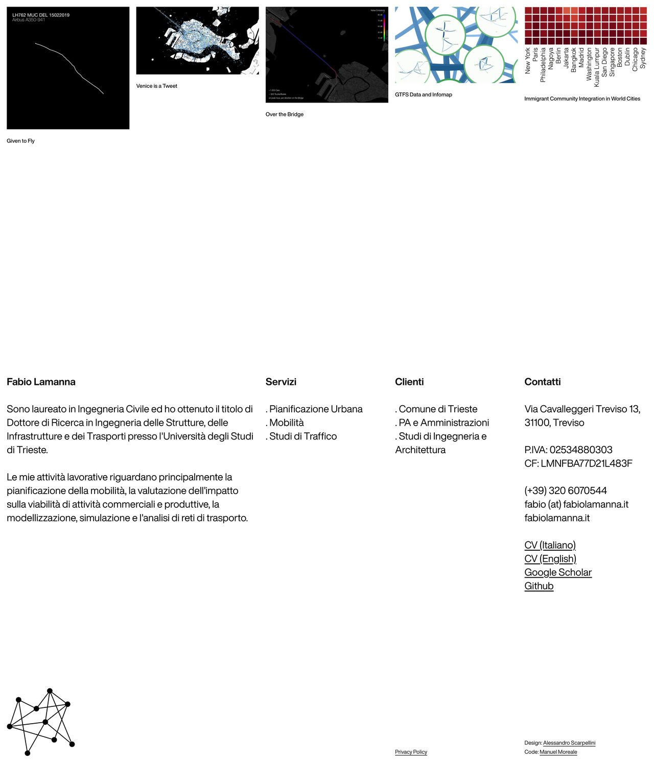 Fabio Lamanna Website Screenshot