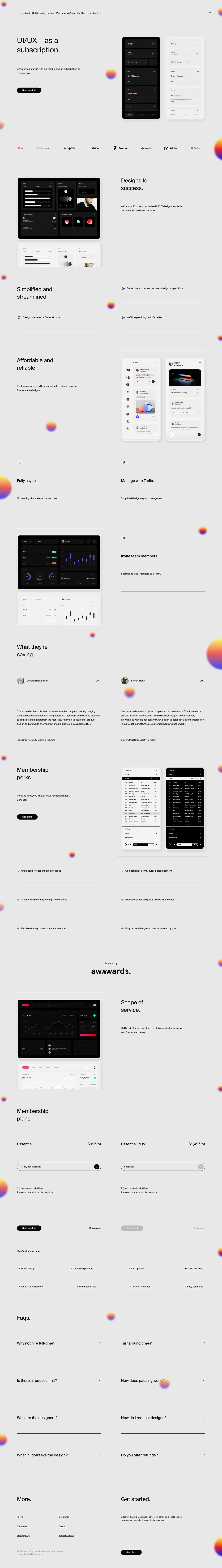 Archie Max Website Screenshot