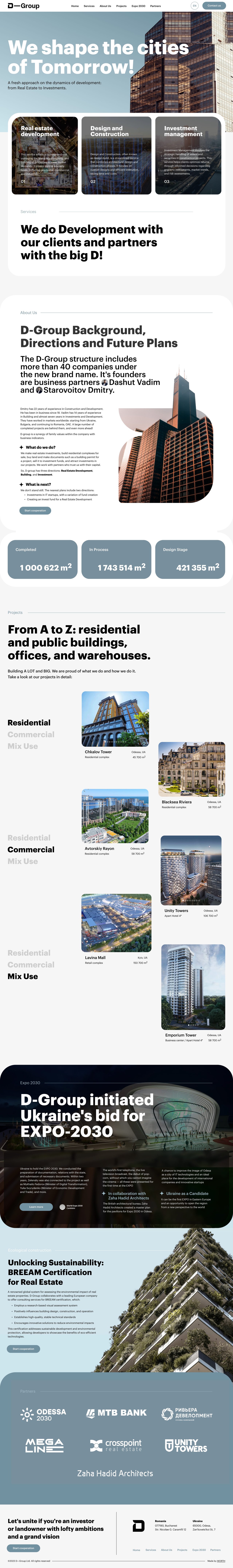D-Group Ltd Website Screenshot
