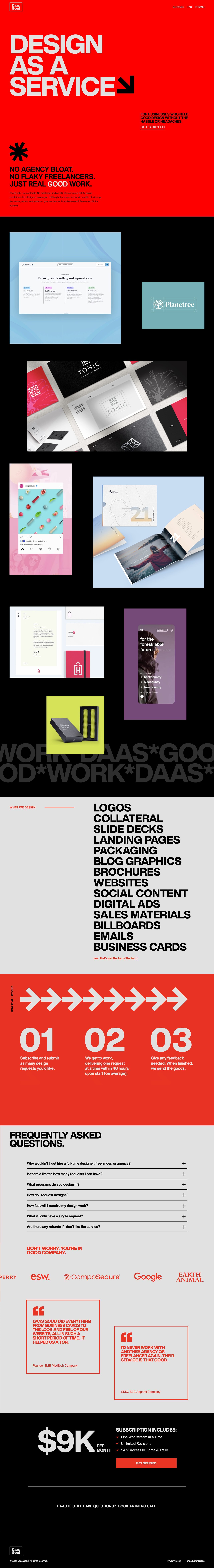 Daas Good Website Screenshot