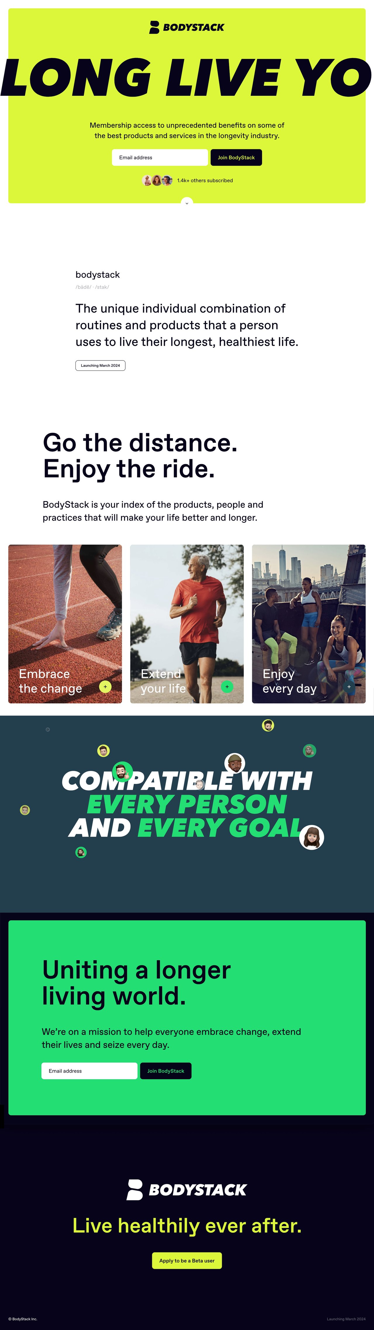 BodyStack Website Screenshot