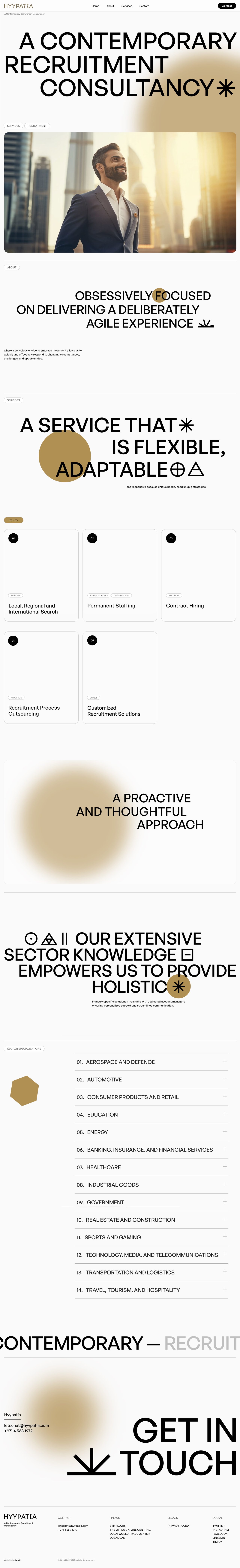 HYYPATIA Website Screenshot