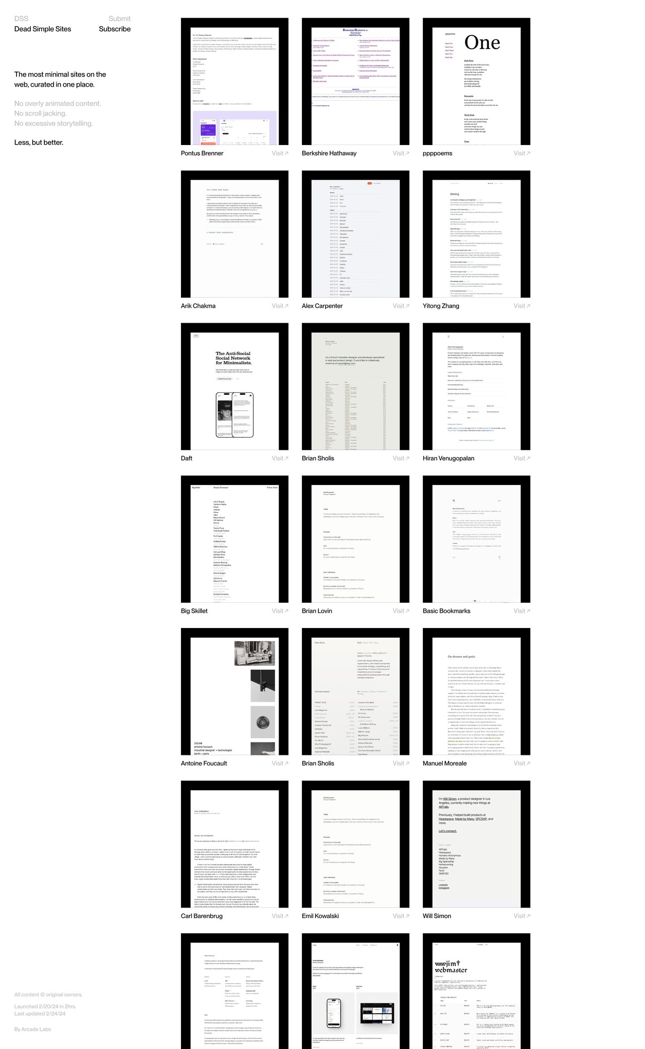 Dead Simple Sites Website Screenshot