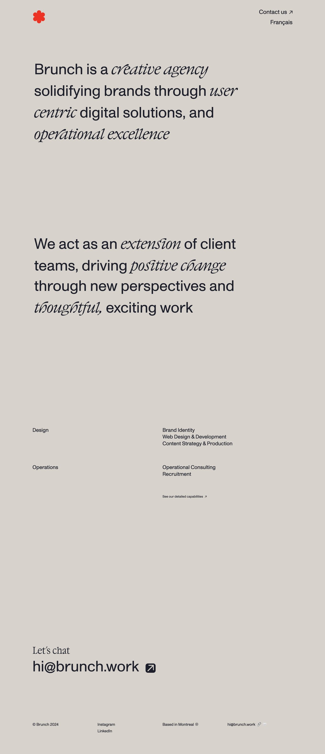 Brunch Website Screenshot