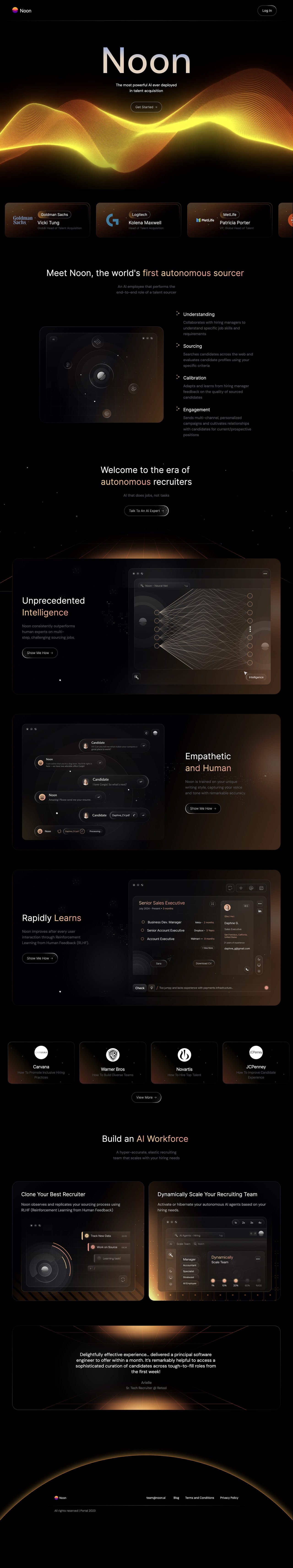 Noon Website Screenshot