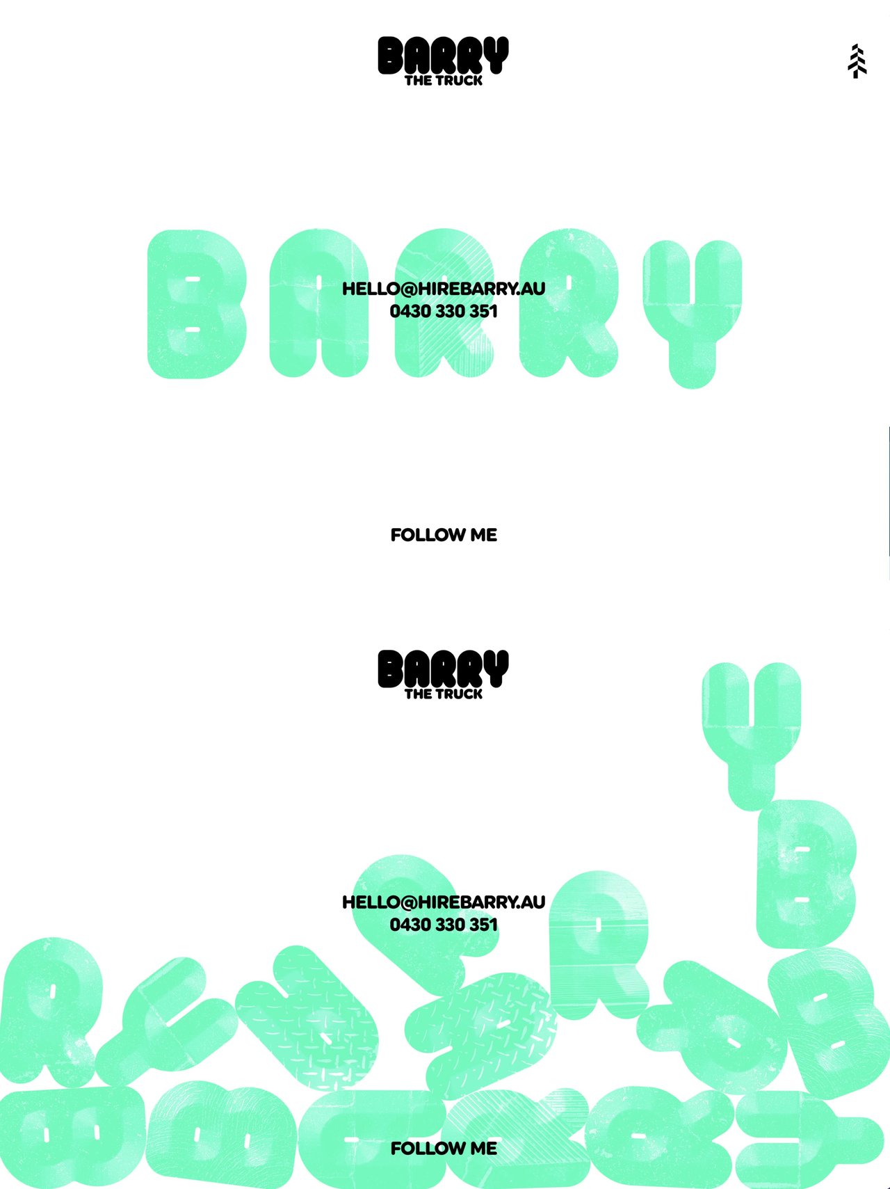 Barry The Truck Website Screenshot