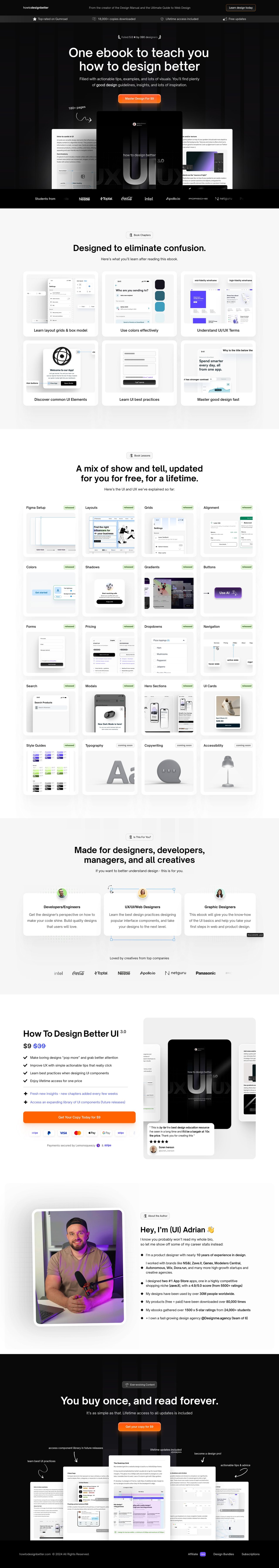How To Design Better Ebook Website Screenshot
