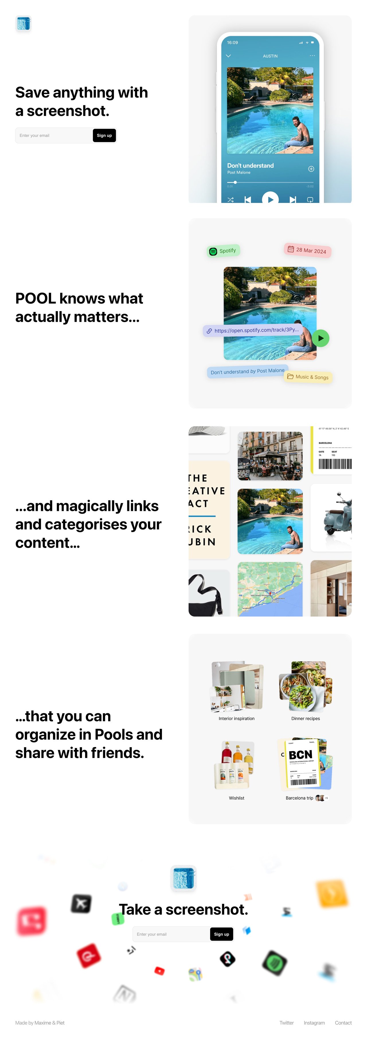 POOL Website Screenshot