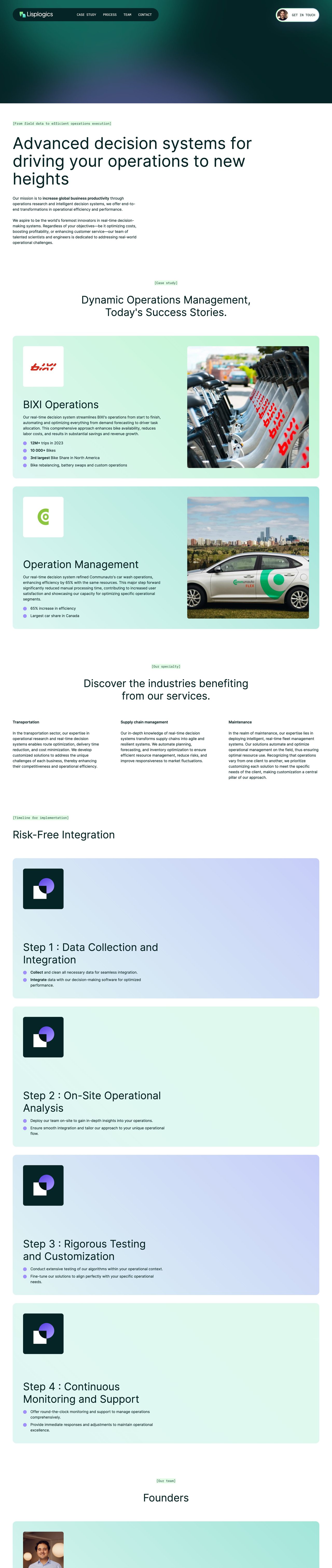 Lisplogics Website Screenshot