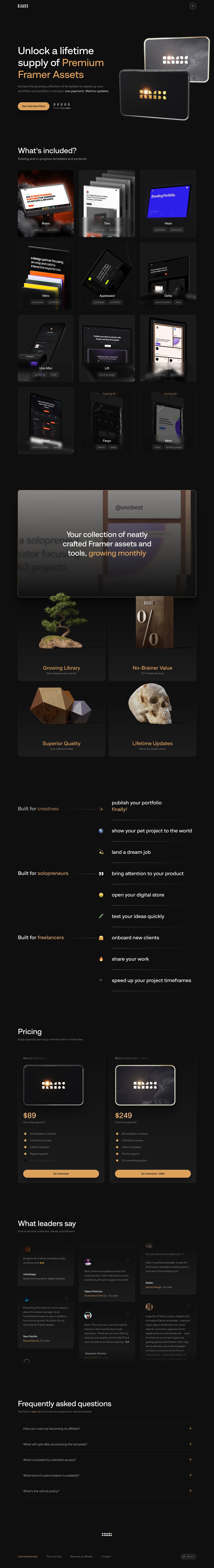 Remix.Supply Unlimited Access Website Screenshot