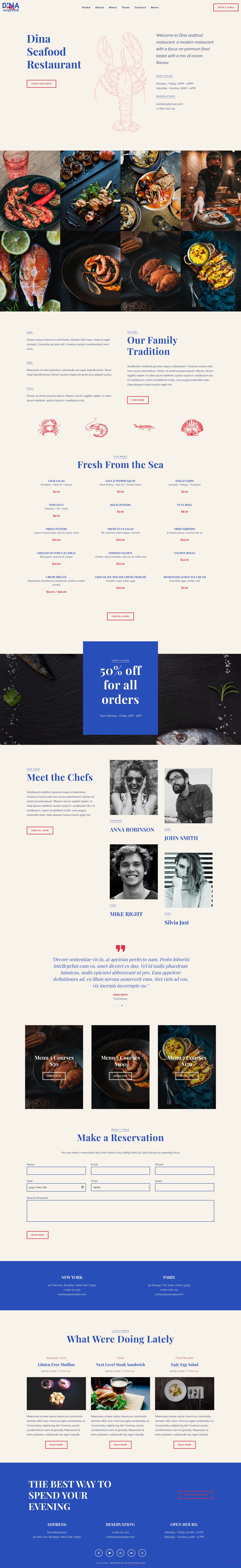 Dina Website Screenshot