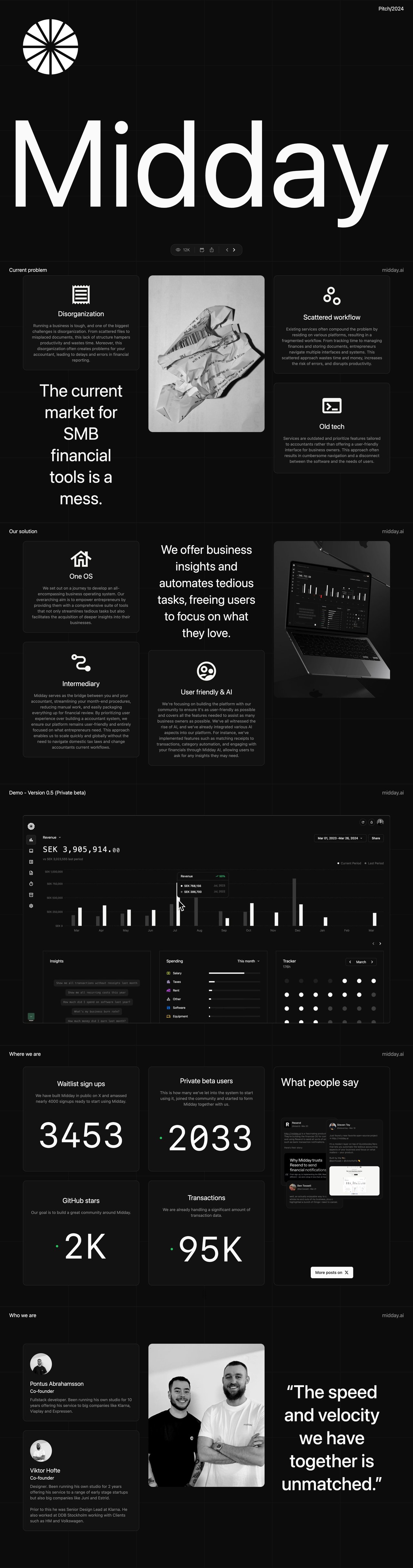 Midday Pitch Website Screenshot