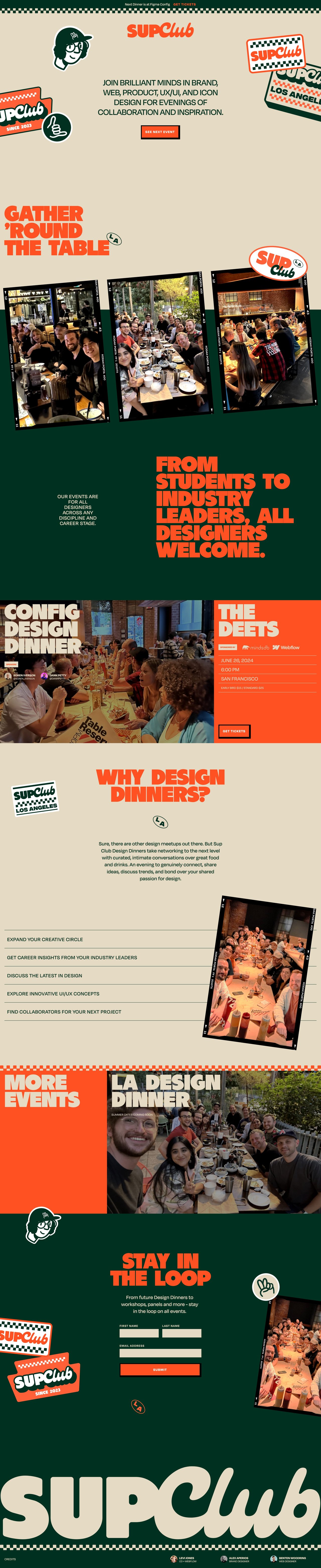 SupClub Website Screenshot