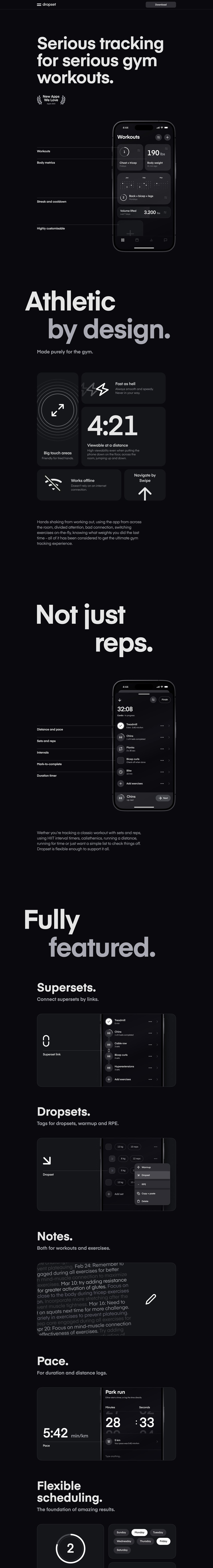 Dropset Website Screenshot