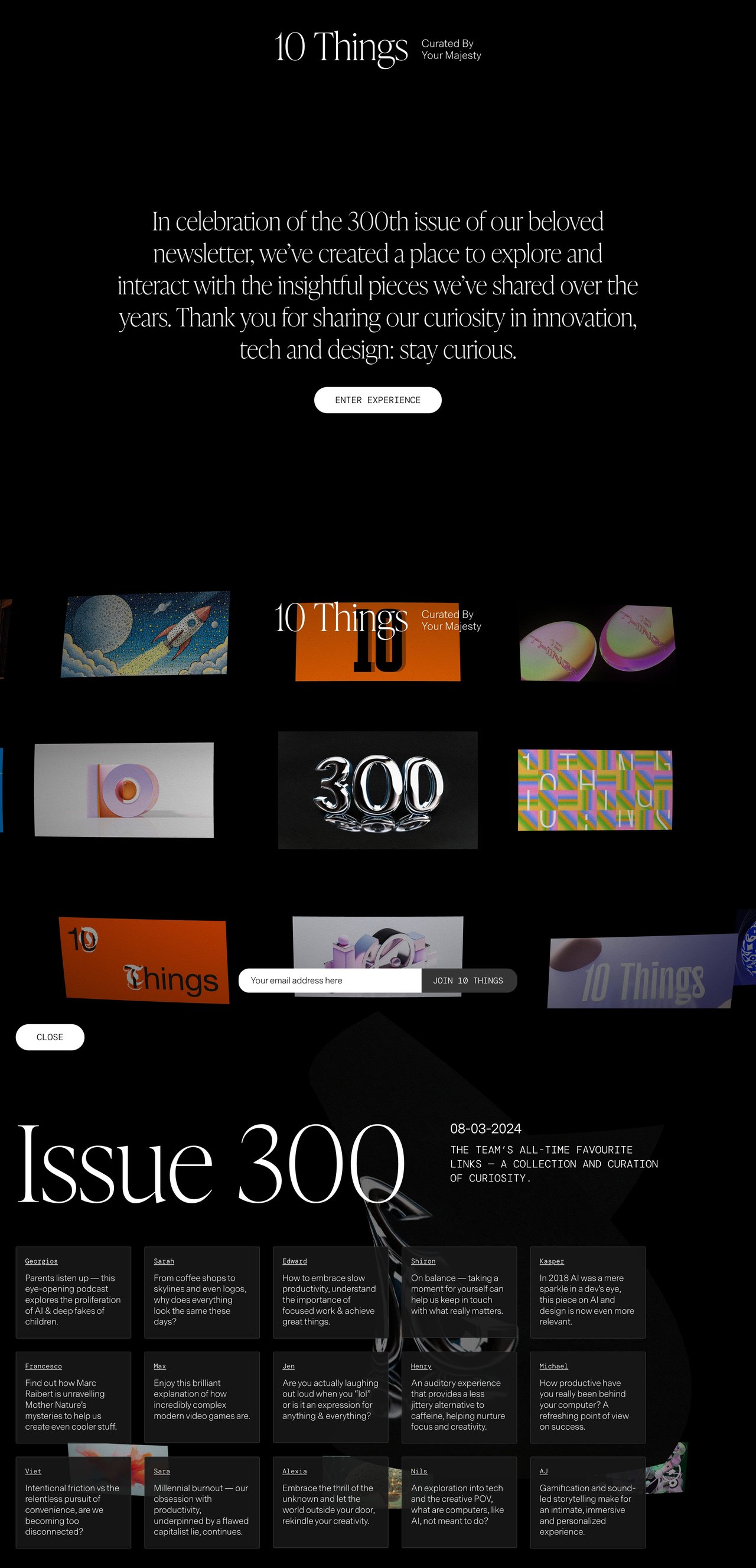 10 Things by Your Majesty Website Screenshot