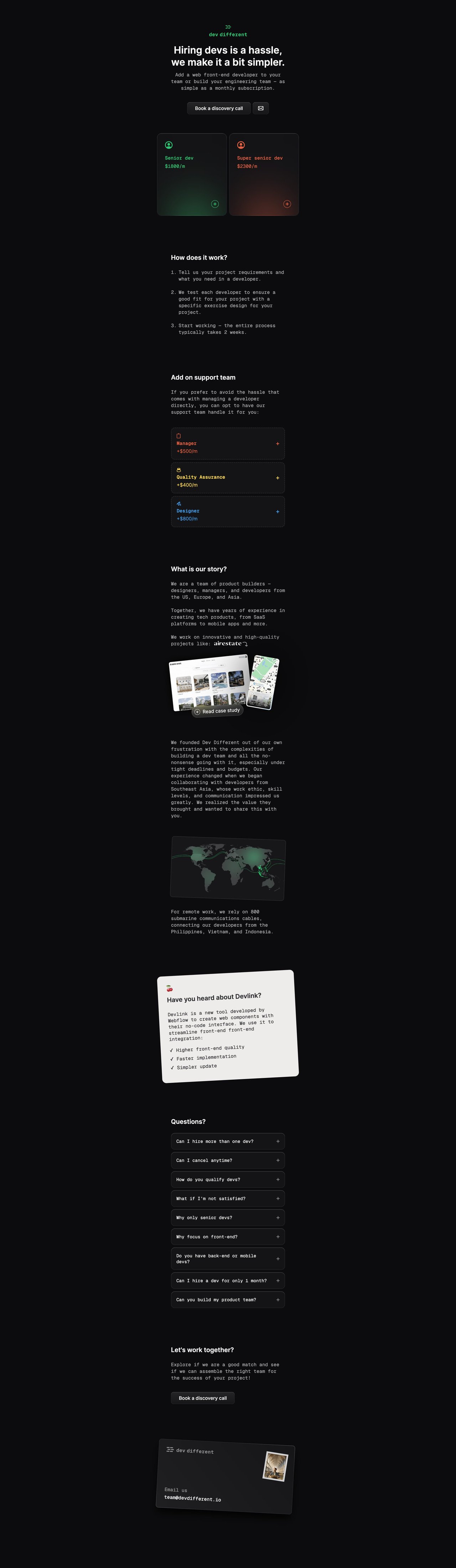 Dev Different Website Screenshot