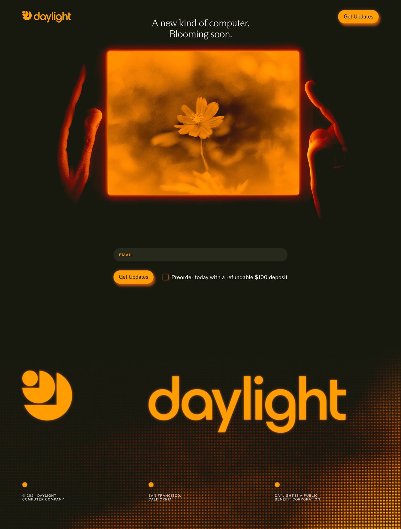 Daylight Computer Website Screenshot