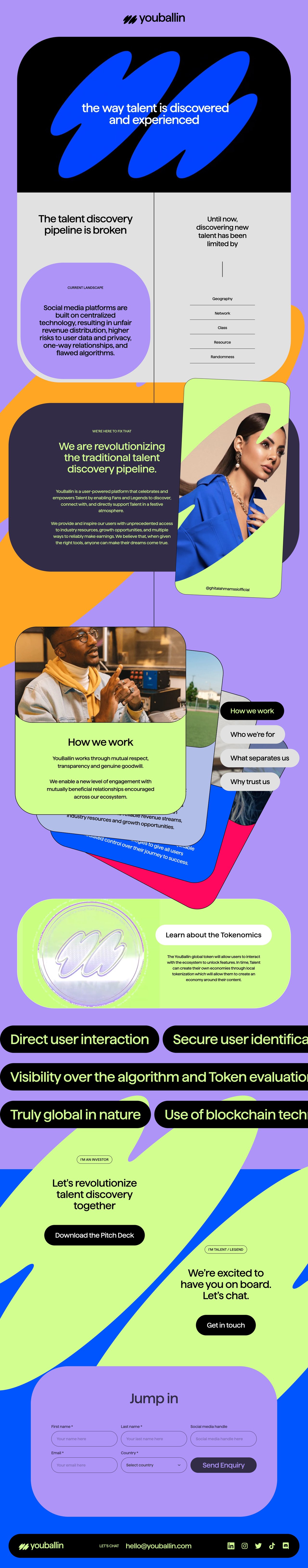 YouBallin Website Screenshot