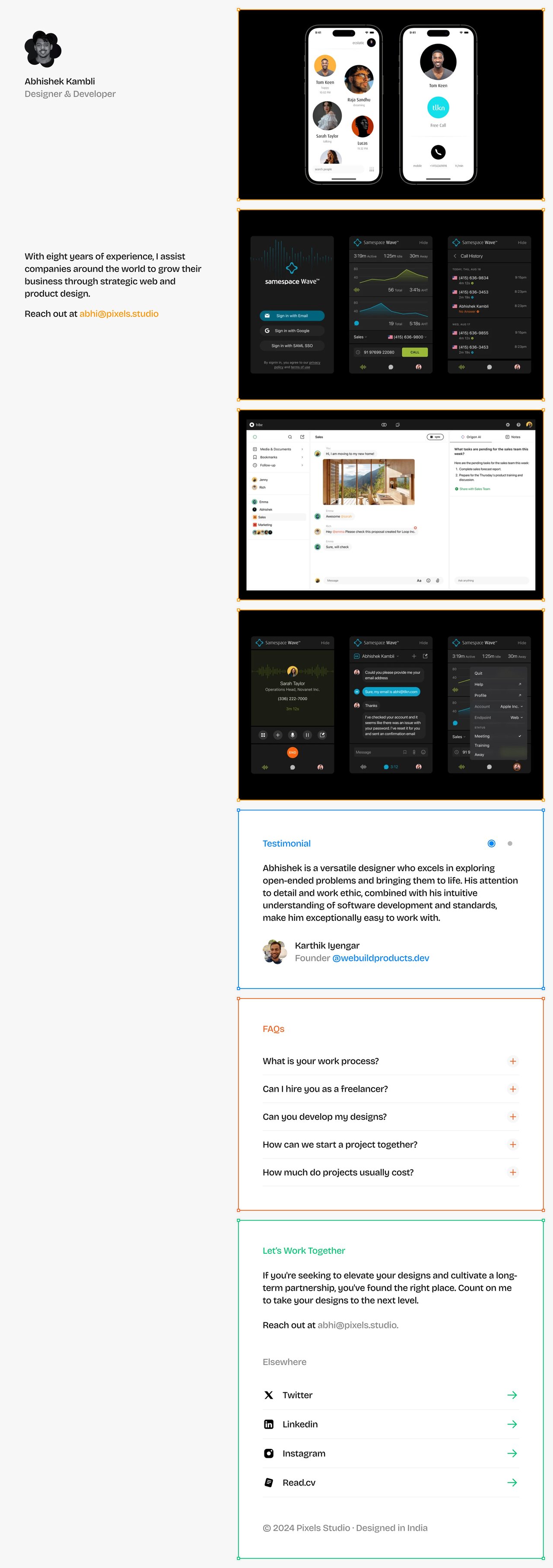 Pixels Studio Website Screenshot