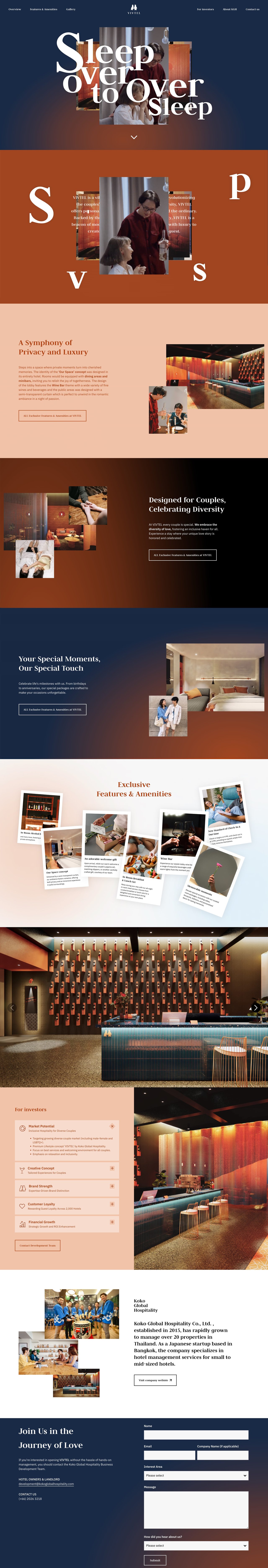 VIVTEL Website Screenshot