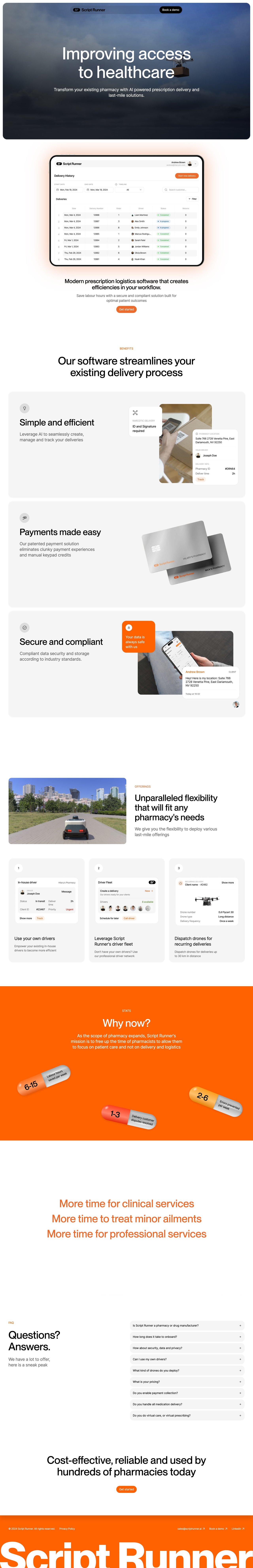 Script Runner Website Screenshot