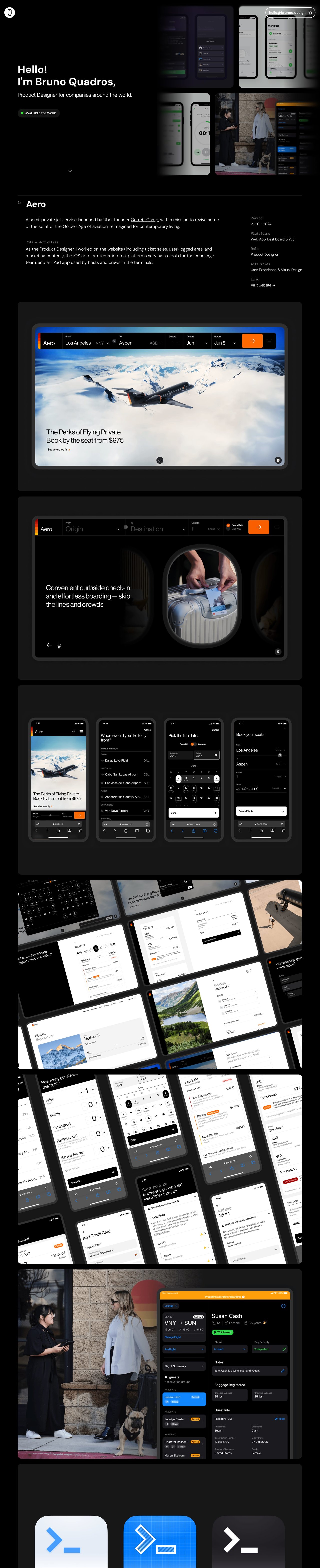 Bruno Q Design Website Screenshot