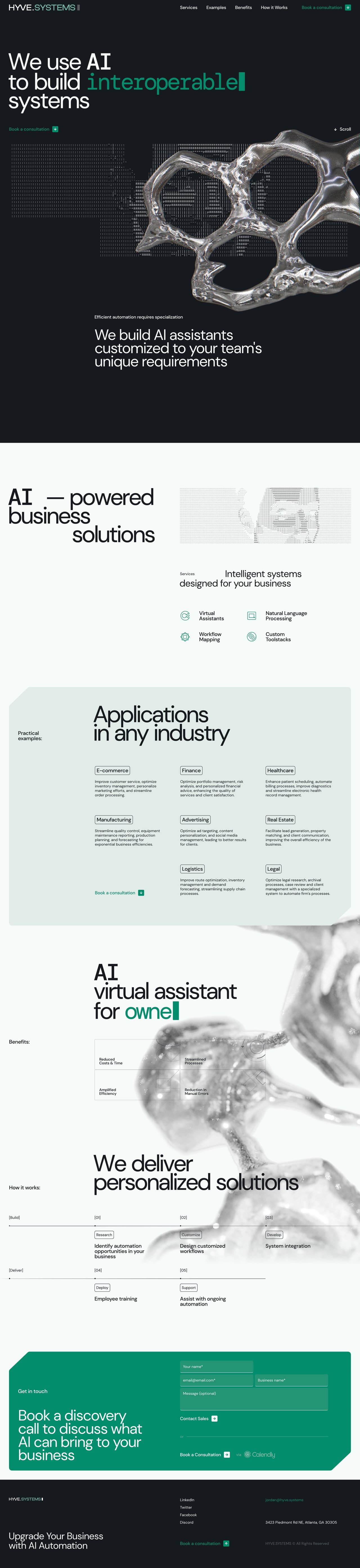 Hyve.systems Website Screenshot