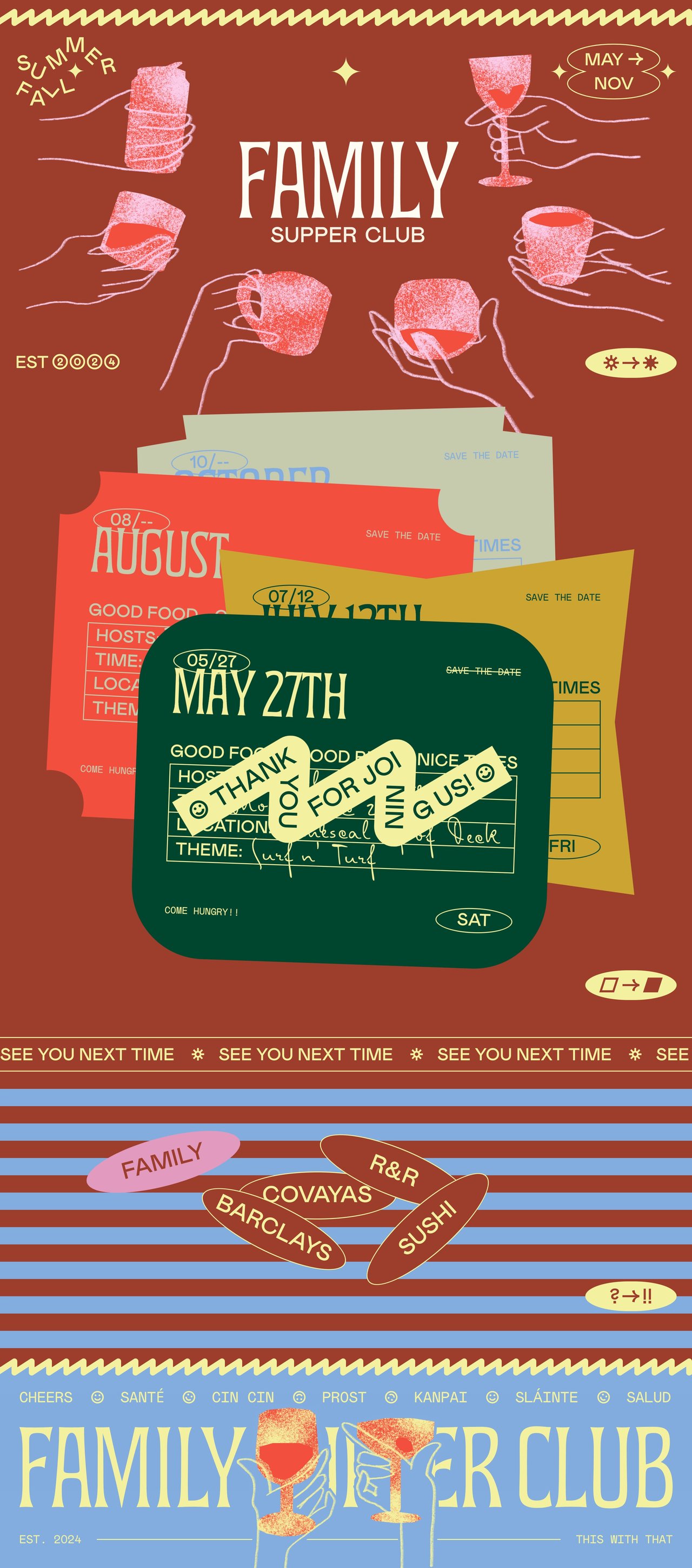 Family Supper Club Website Screenshot