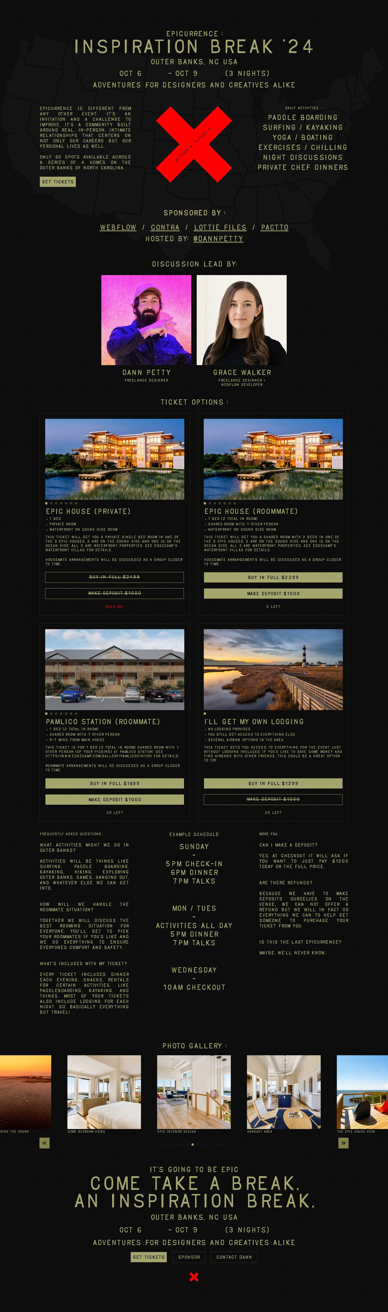 Epicurrence 2024 Website Screenshot