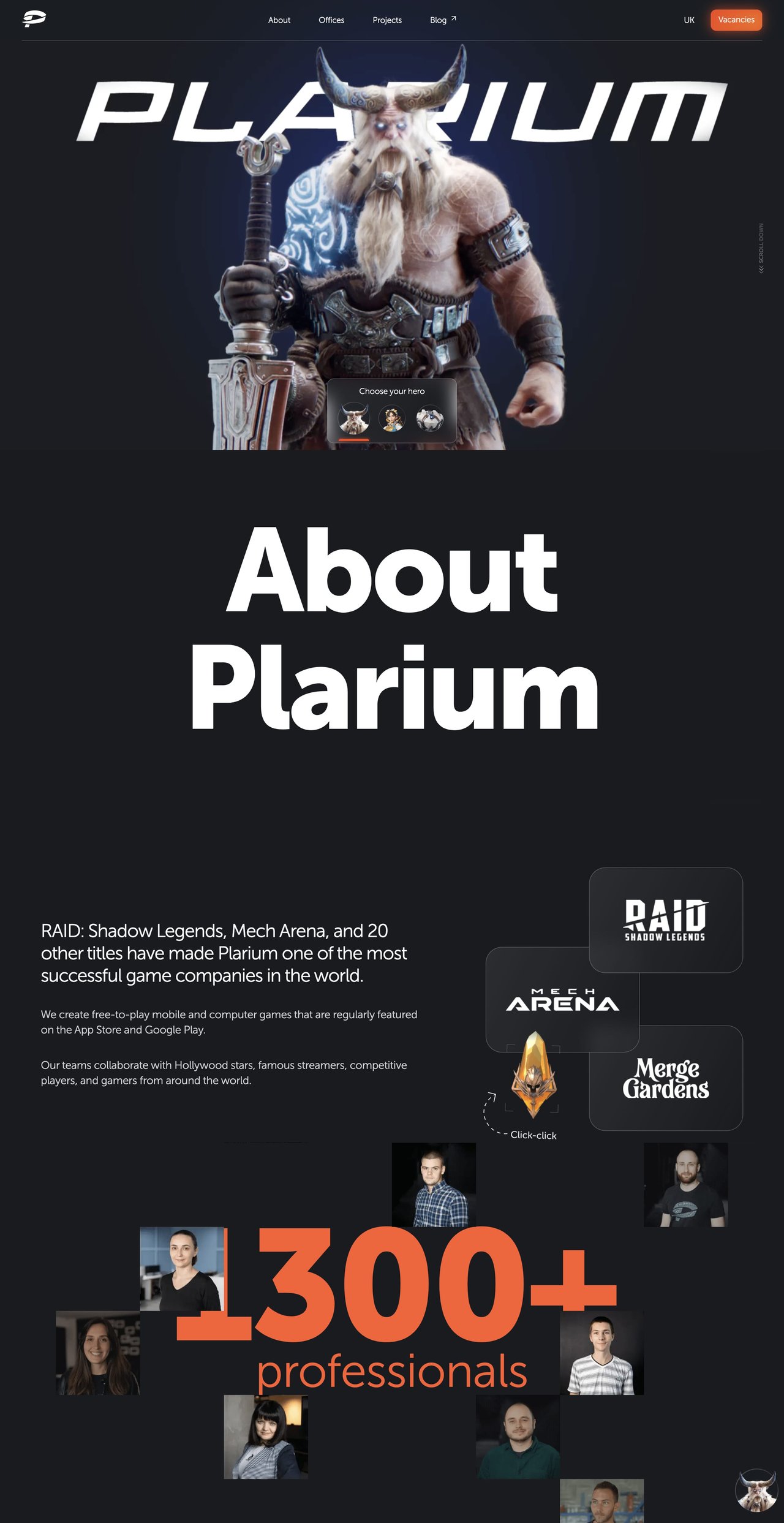 Plarium Website Screenshot