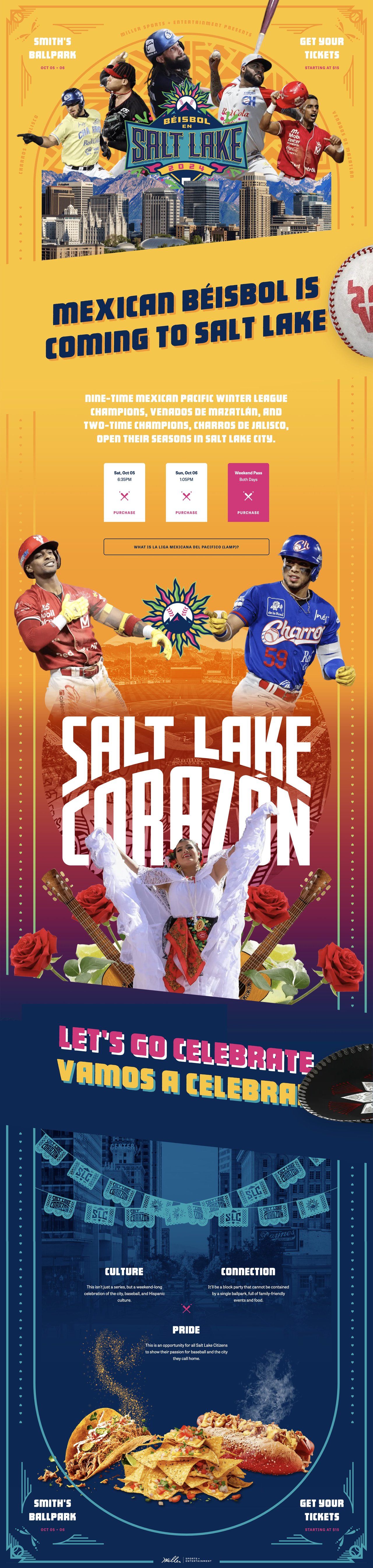 Béisbol en Salt Lake Website Screenshot