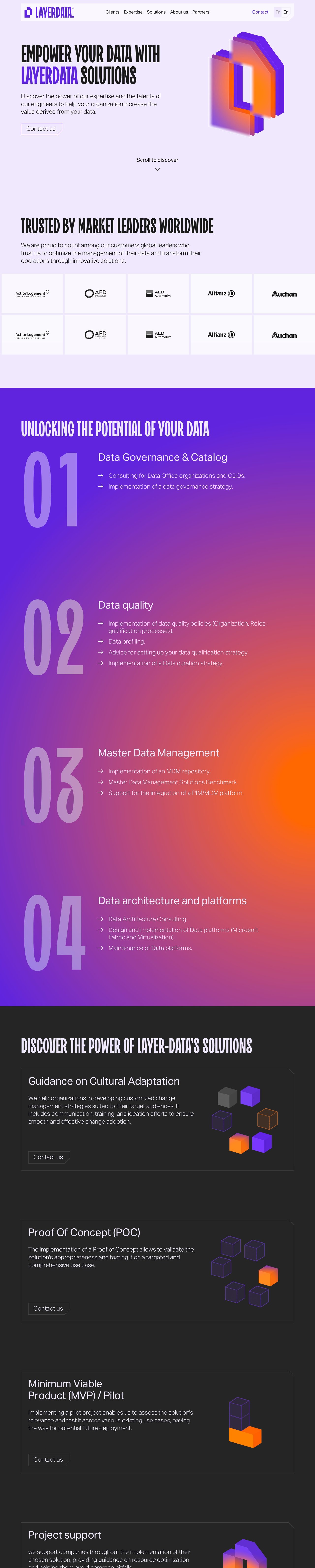 LayerData Website Screenshot