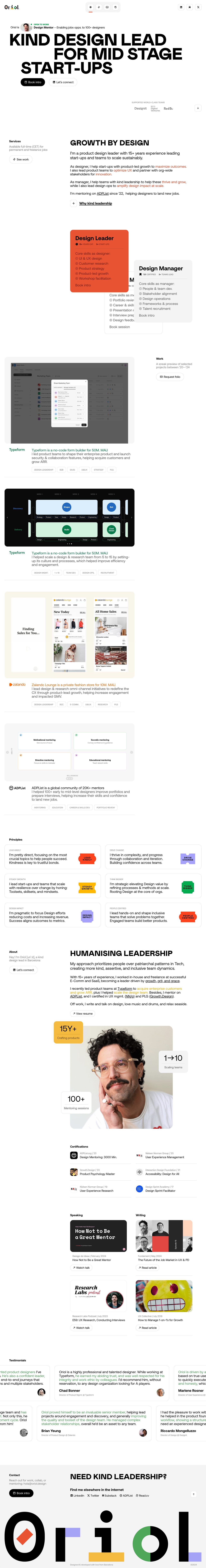 Oriol Bedia Website Screenshot