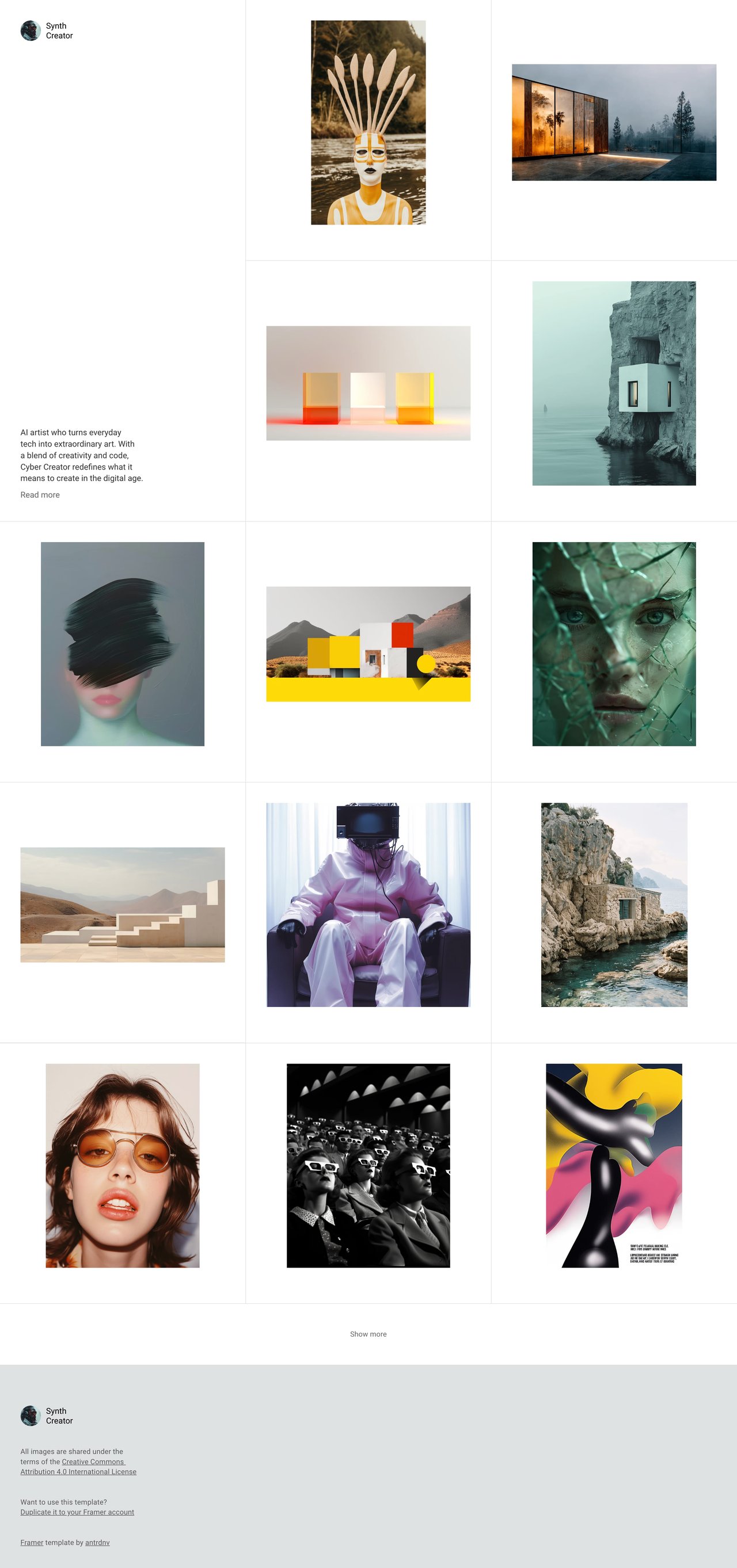 Synth Creator Website Screenshot