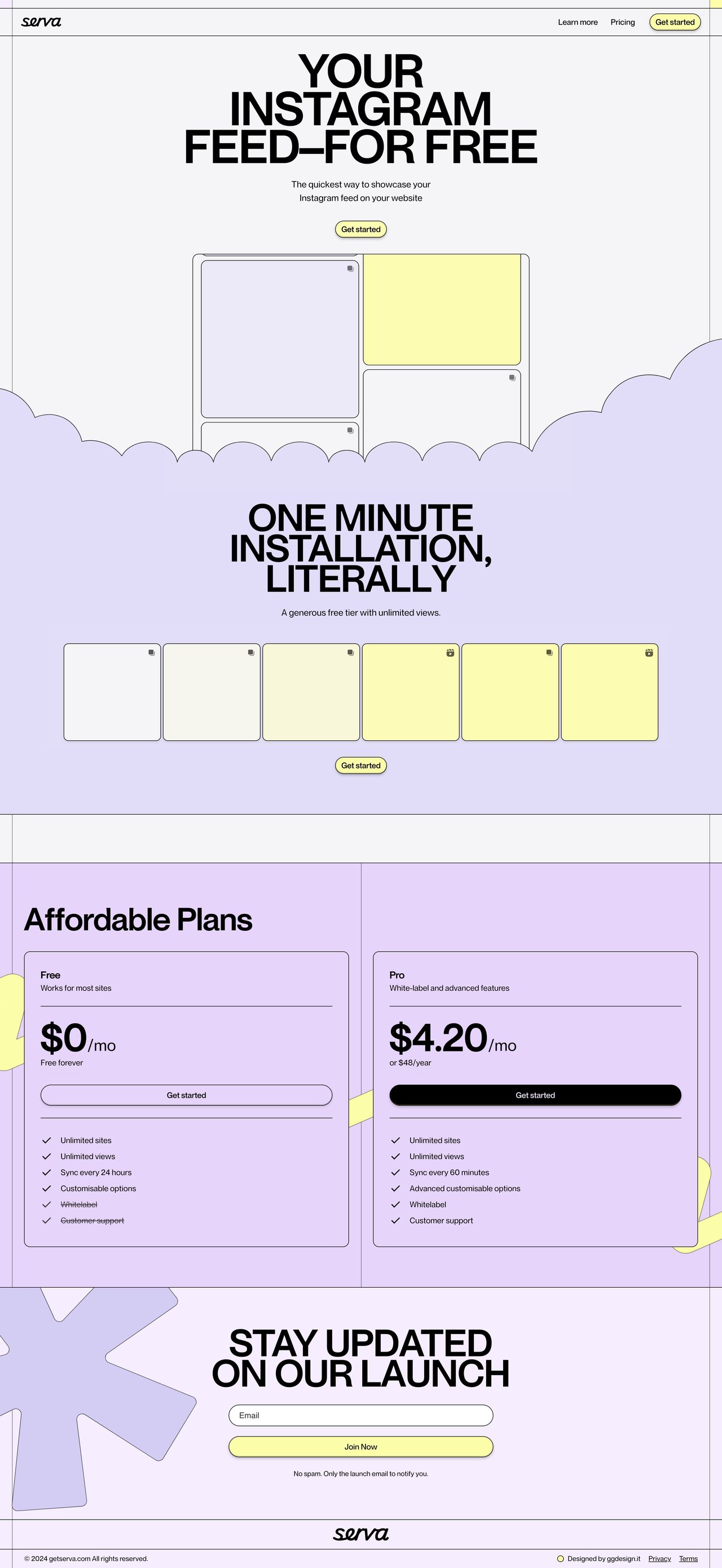 Serva Website Screenshot