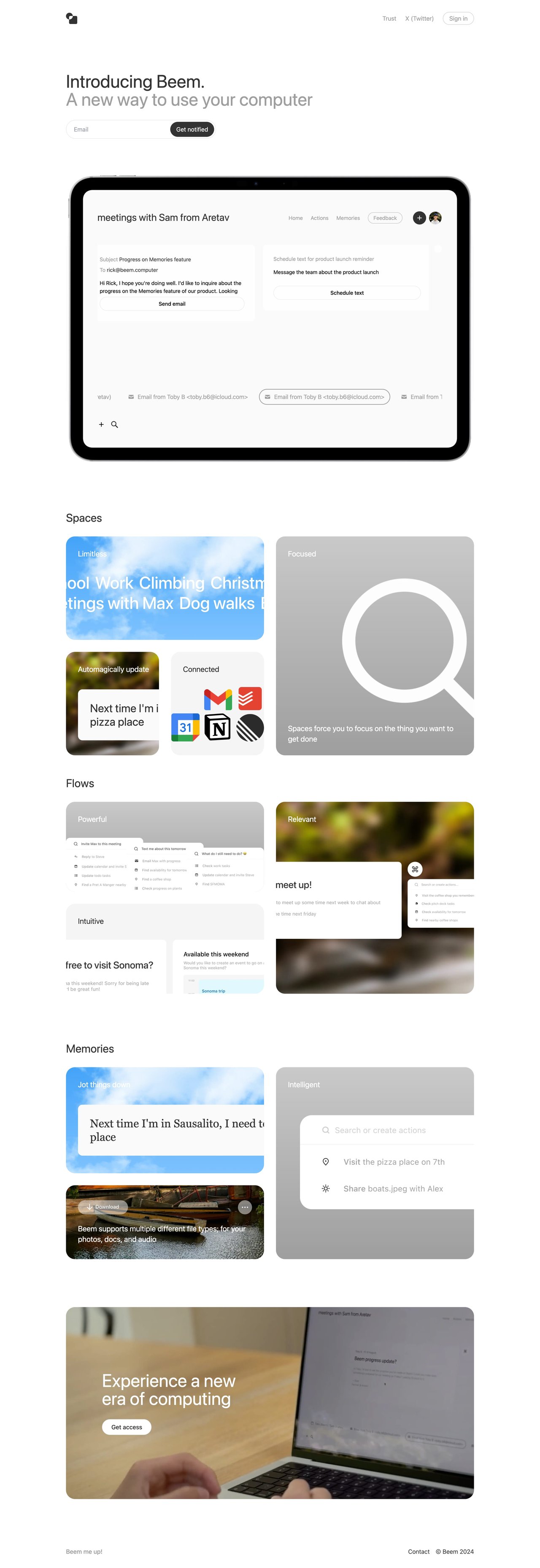 Beem Website Screenshot