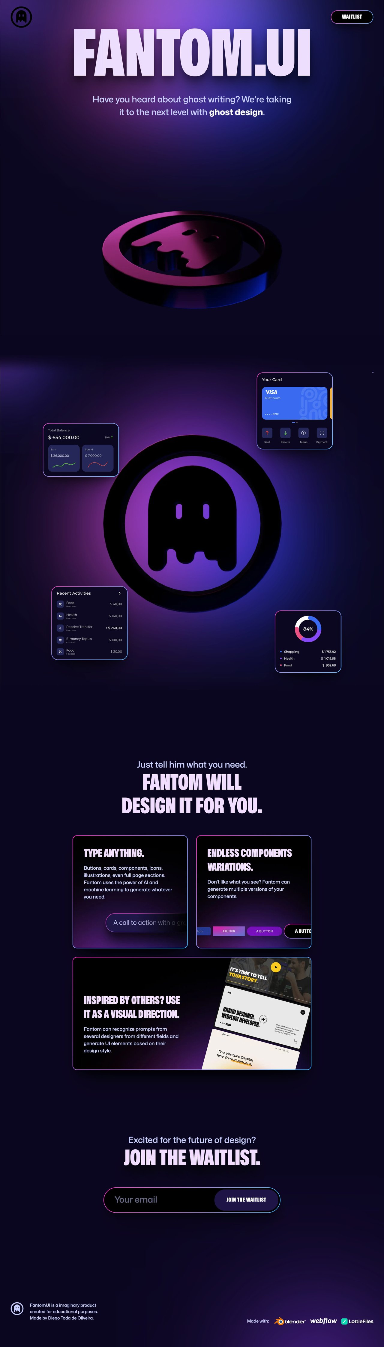 Fantom.UI Website Screenshot