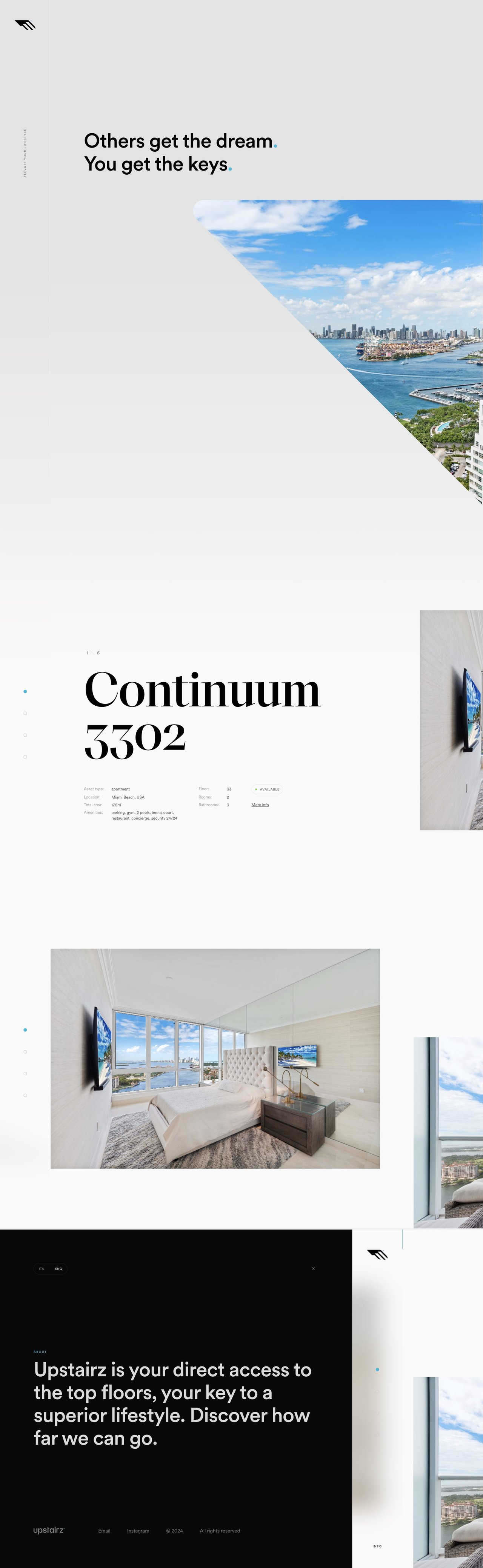 Upstairz Website Screenshot