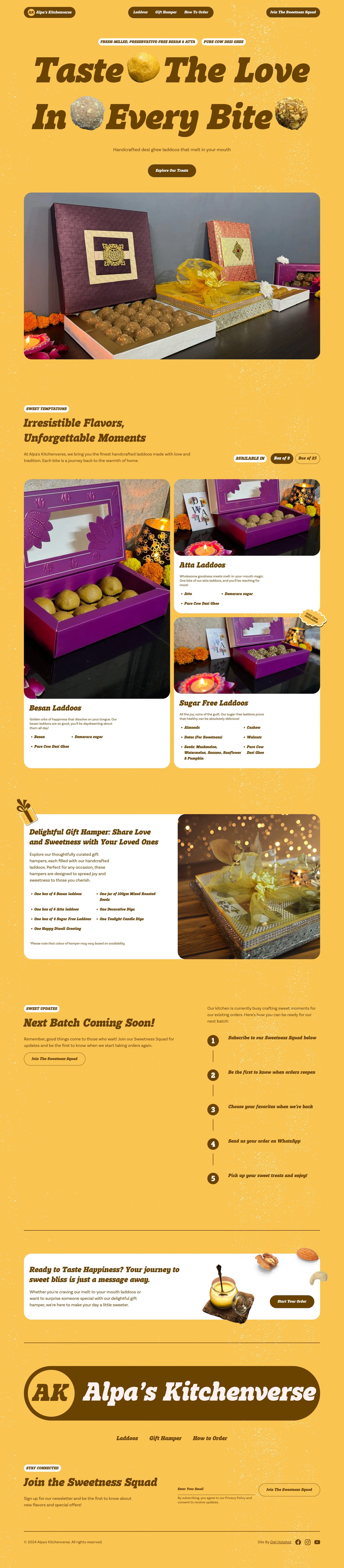 Alpa’s Kitchenverse Website Screenshot