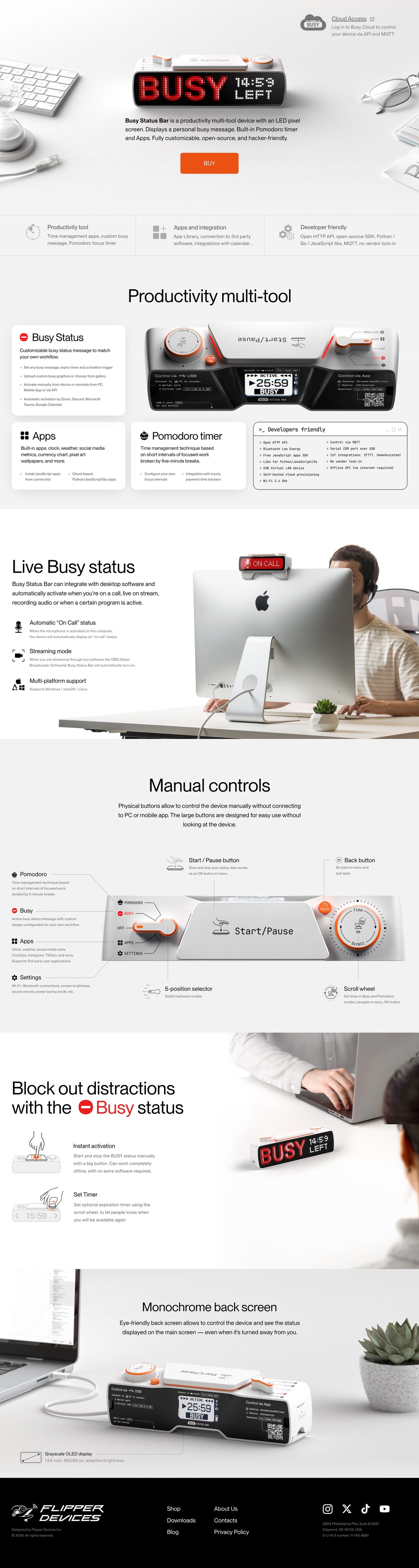 Busy Bar Website Screenshot