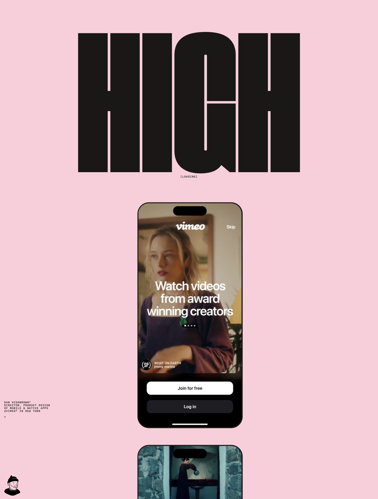 Dan Highbrown Website Screenshot