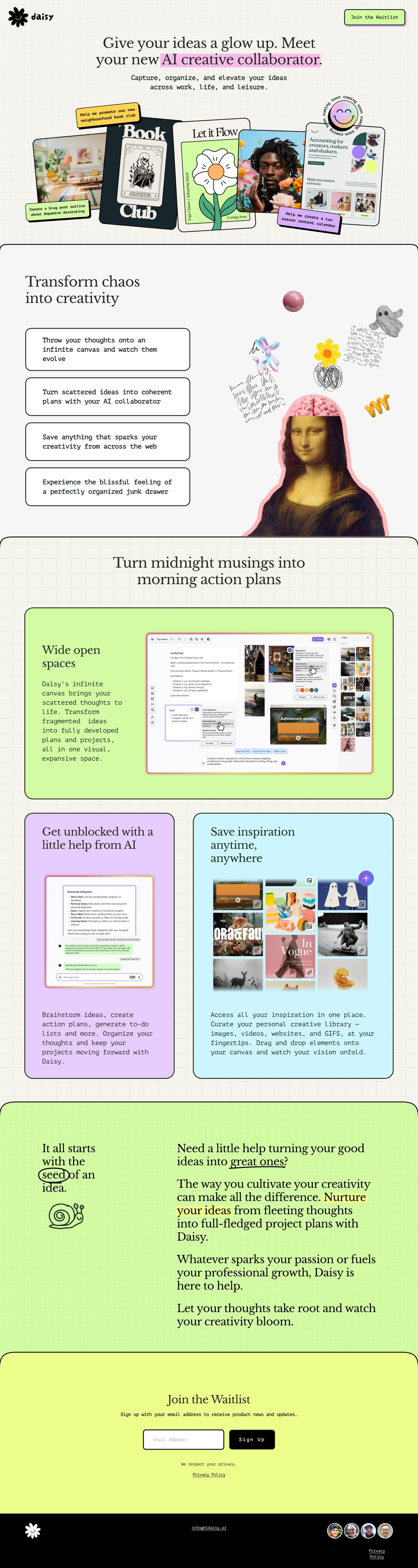 Daisy AI Website Screenshot