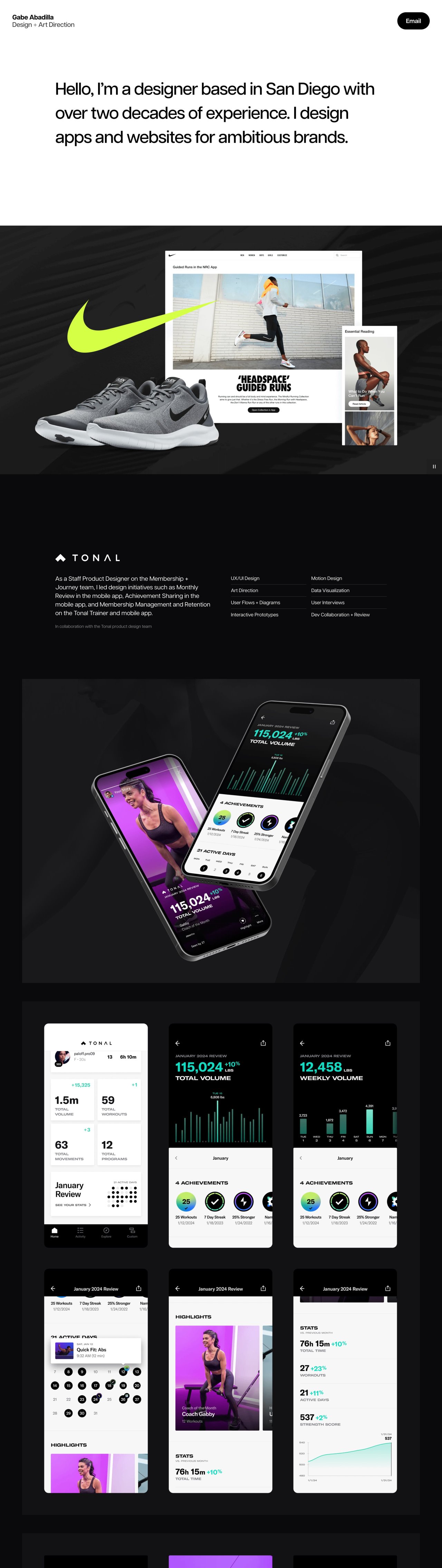 Gabe Abadilla Website Screenshot