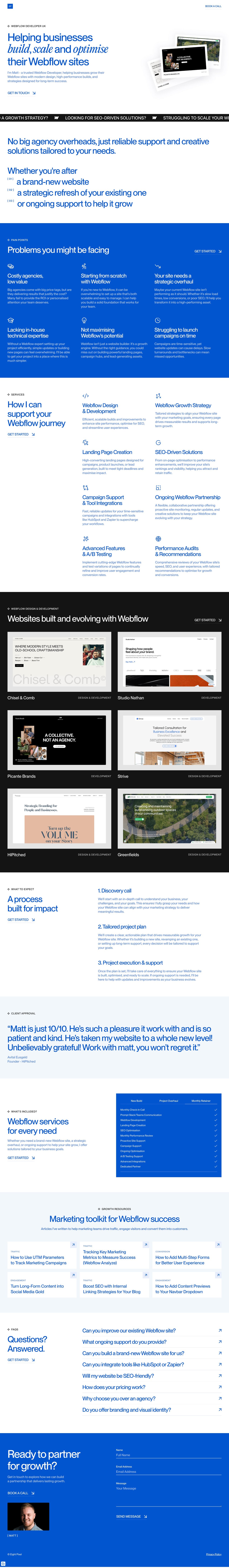 Eight Pixel Website Screenshot