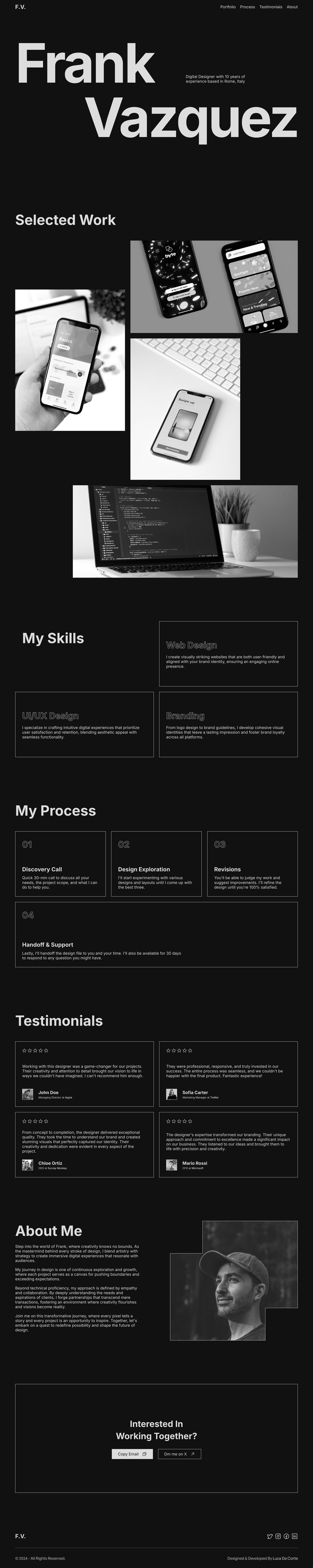 Artistry Website Screenshot