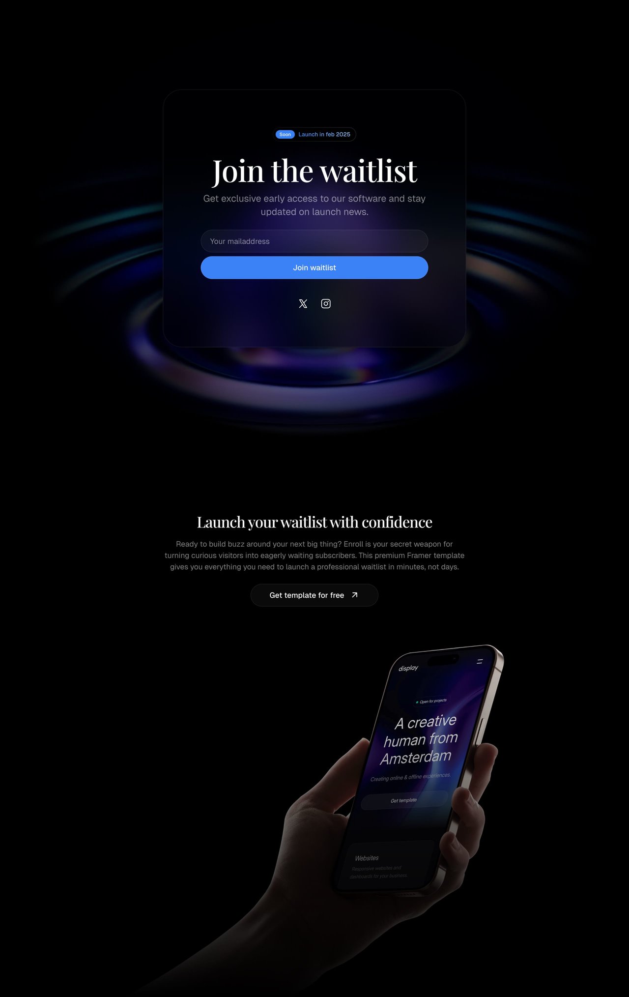 Enroll Website Screenshot