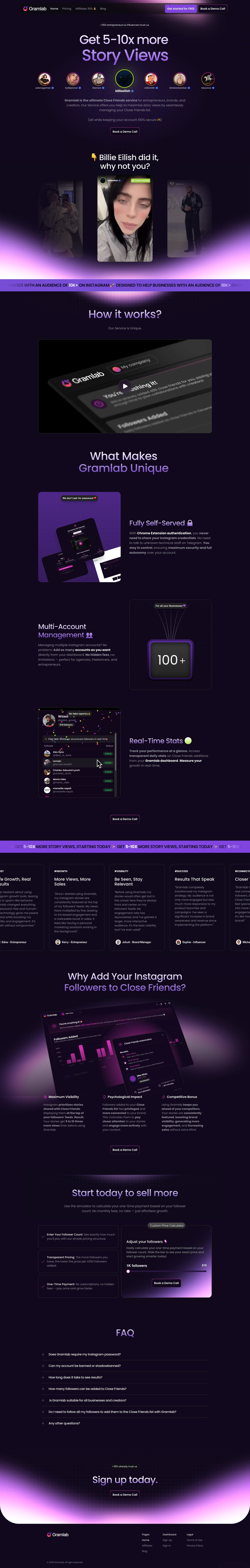 Gramlab Website Screenshot