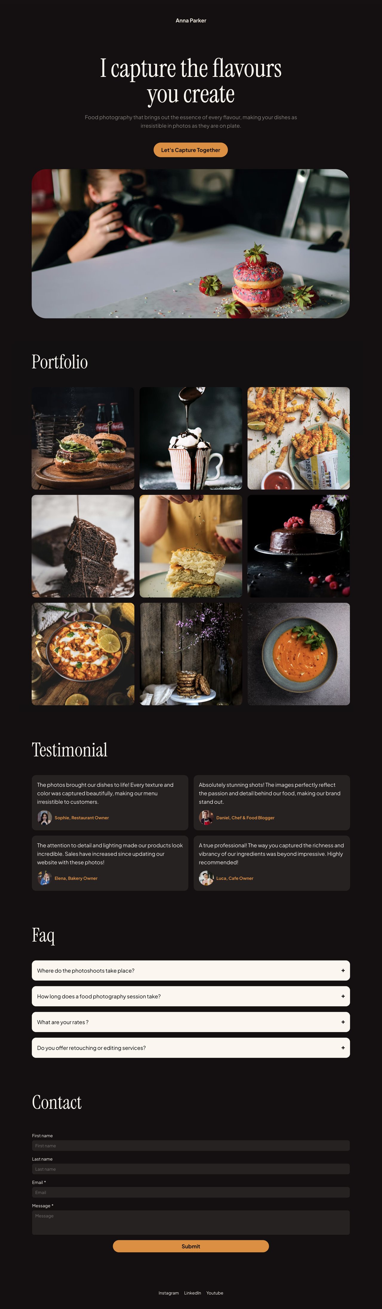 Studio Nirmiti One Pager Website Screenshot