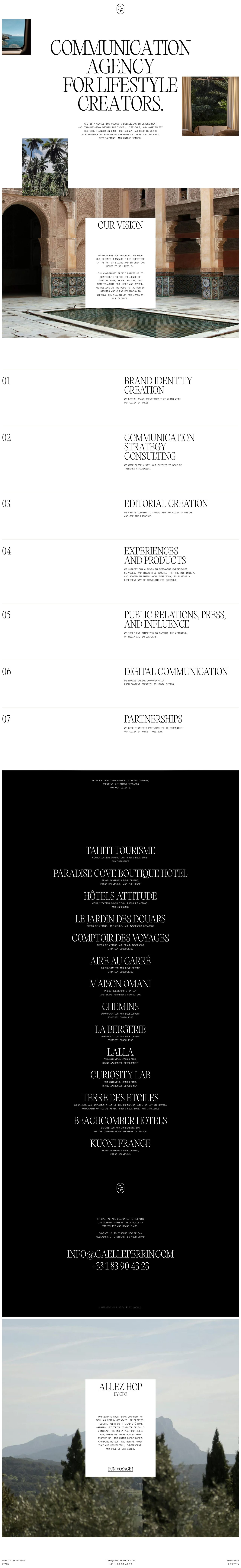 GP Communication Website Screenshot